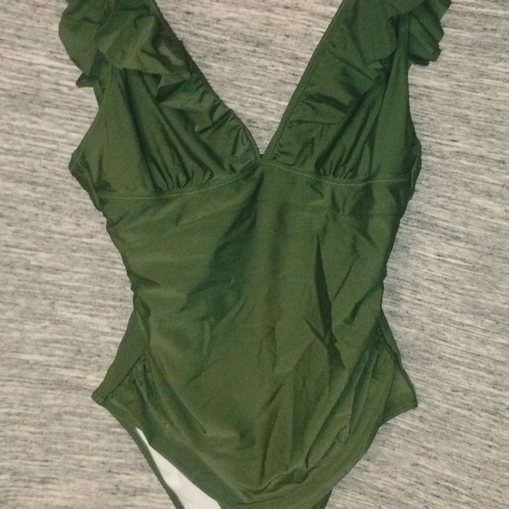 Elegant Green One-Piece Swimsuit